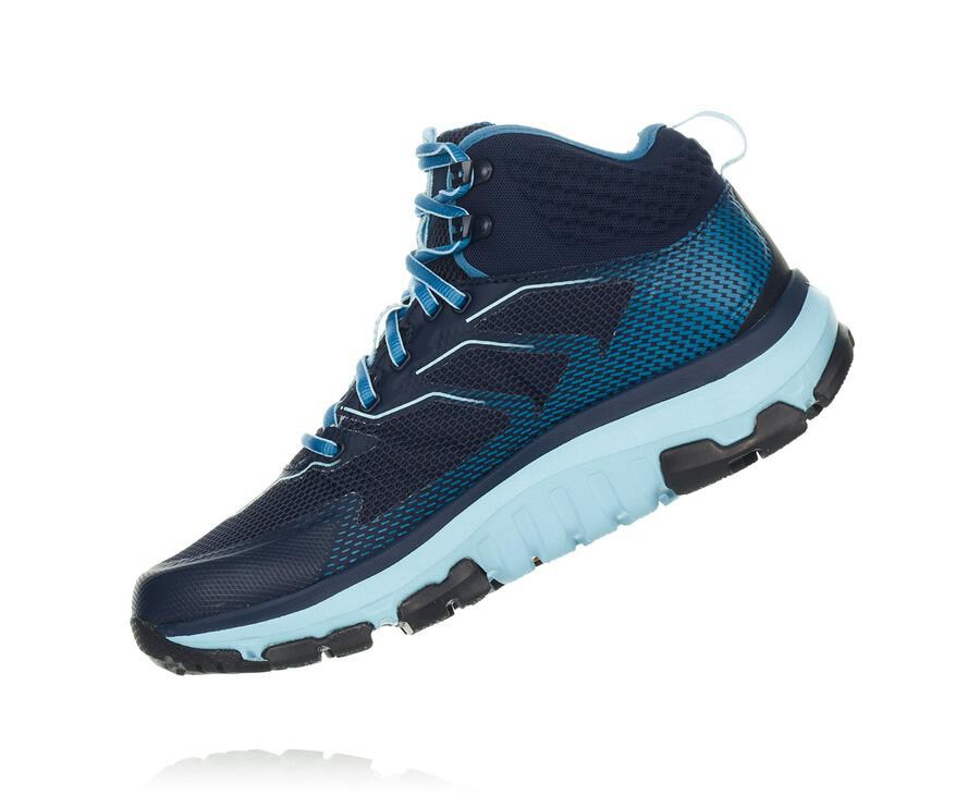 Hoka One One Hiking Boots Womens Blue - Toa GORE-TEX - 45762BQVG